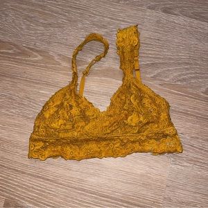 Mustard/golden bralette from aerie